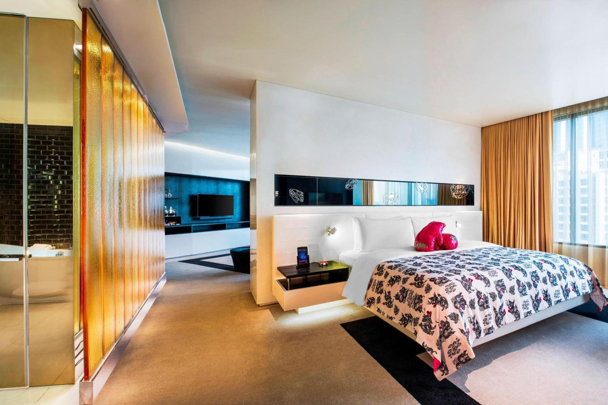 W Bangkok Hotel Eksteriør billede A bedroom at the W London